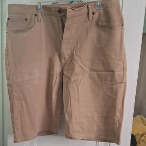 Levi's Tan Flat Front Shorts Classic Style